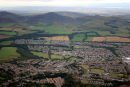 Penicuik and The Pentland Hills from the air